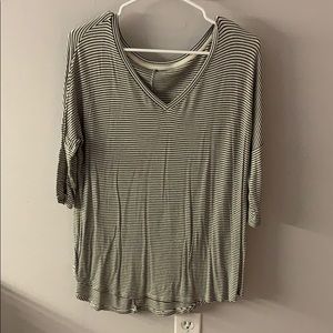 Mid sleeve striped shirt from American Eagle